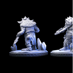 Snow Goblin B - Dual Blade Ice Goblin Miniature