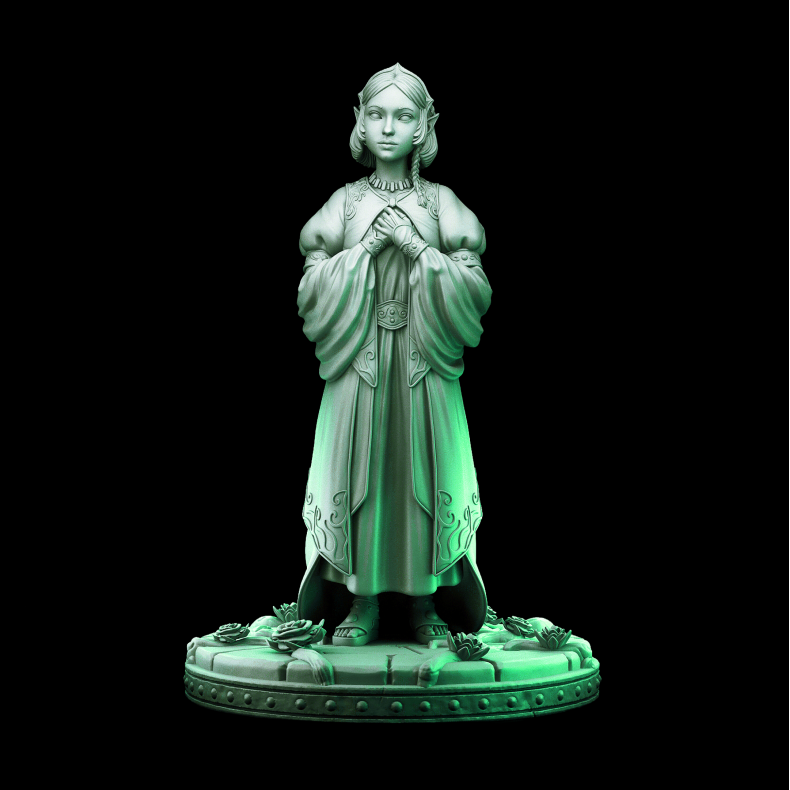 Princess Millandriel  32mm Resin Miniature for DnD &amp; Fantasy Tabletop Games
