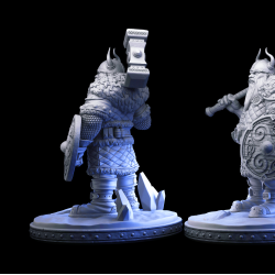 Argos; the Ironberg Dwarf - Hammer &amp; Shield Warrior Miniature