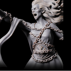 Ghost A - 3D Printed Haunted Spirit Miniature | Fantasy Tabletop Wargaming
