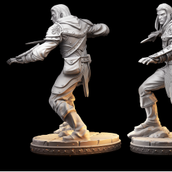 Ettrian the Elf - Agile Swordmaster Miniature