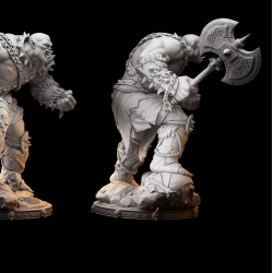 Ograk - Orc Captain Miniature