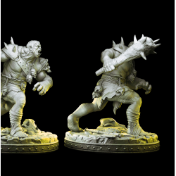 Doralf the Ogre Warrior - 3D Printed Fantasy Miniature for Tabletop RPGs &amp; Wargames
