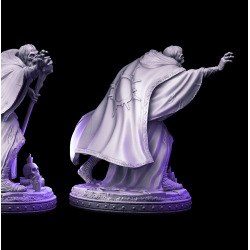 Wardoz - Zombie Wizard Miniature | Undead Sorcerer for Fantasy RPGs
