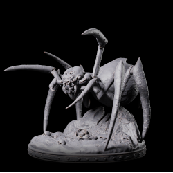 Giant Spider B - Horror-Fantasy 3D Printed Miniature for Tabletop Gaming