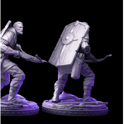 Evil Crossbowman - Dark Human Soldier Miniature