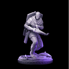 Evil Crossbowman - Dark Human Soldier Miniature