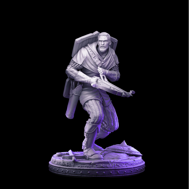 Evil Crossbowman  Dark Human Soldier Miniature