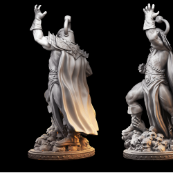 Witch Lord - Dark Sorcerer 3D Miniature