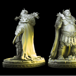 Ogre Lord - 3D Printed Fantasy Miniature for Tabletop RPG &amp; Wargames