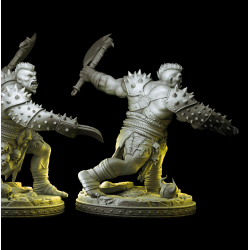 Tograk the Ogre Chieftain - 3D Printed Fantasy Miniature for Tabletop &amp; Wargames