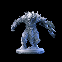 Freezing Darkness - Demon Warlord 3D Miniature