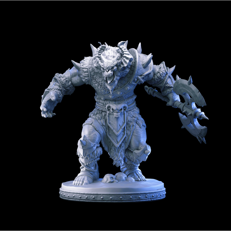 Freezing Darkness  Demon Warlord 3D Miniature