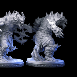 Freezing Darkness - Demon Warlord 3D Miniature