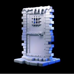 Iron Dungeon Door - Frozen Fortress