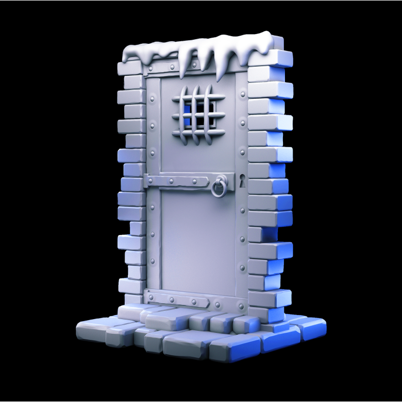 Iron Dungeon Door  Frozen Fortress