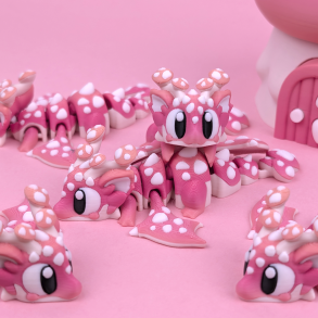 Flexi Mushroom Mini Dragon � magisk mini drage fra svampeskoven