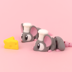 Chef Mouse � Flexi Figur (7cm)