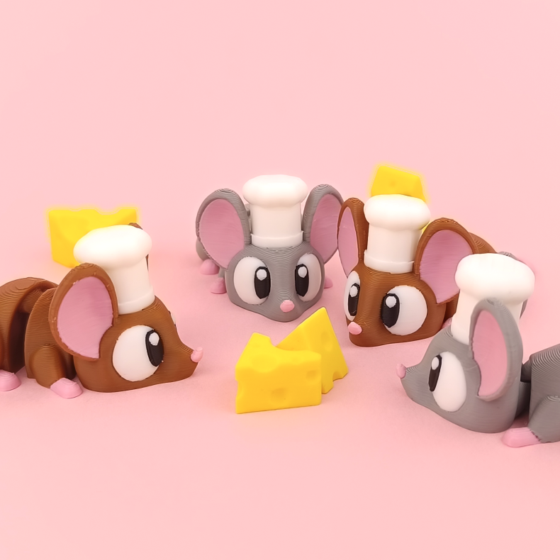 Chef Mouse � Flexi Figur (7cm)