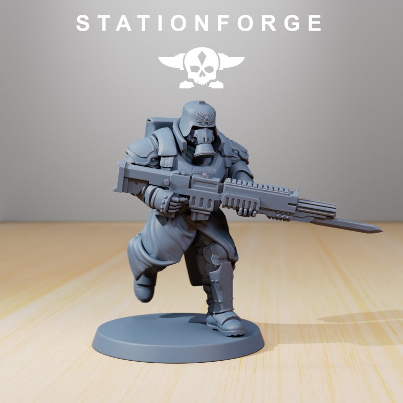 Grim Guard  Modular Infantry Bits Set for Grimdark Wargames