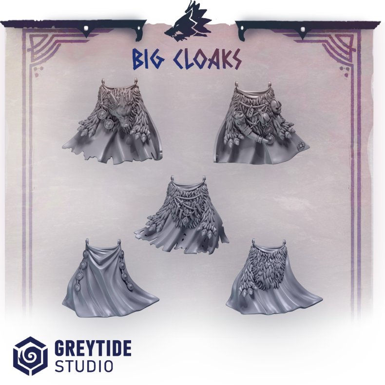 Big Cloaks  Heroic Miniature Cloaks for Wargames &amp; RPG Conversions
