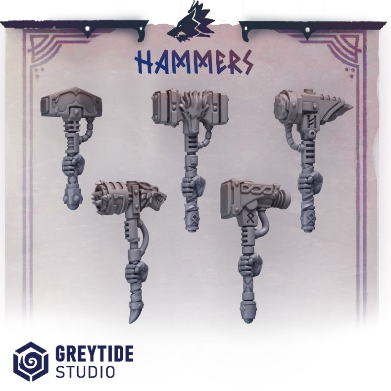 Hammers  Grimdark Melee Weapons for Wargaming Conversions