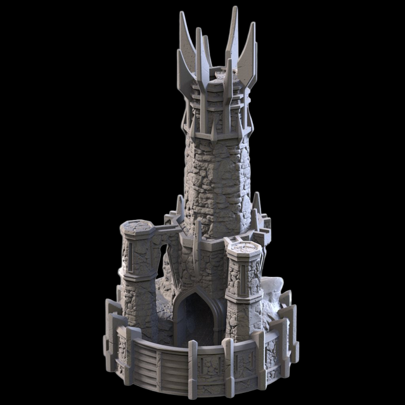 The Dark Tower v2  Gothic Dice Tower for Tabletop RPGs &amp; Wargames