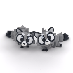 Flexi Racoon � Fleksibel vaskebj�rn-figur (9 cm)