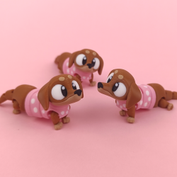 Flexi Figur � Sausage Dog (Gravhund) - 10cm