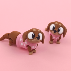 Flexi Figur � Sausage Dog (Gravhund) - 10cm
