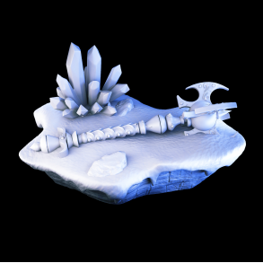 Scepter of the Frozen Depths - 3D Printable Terrain Piece