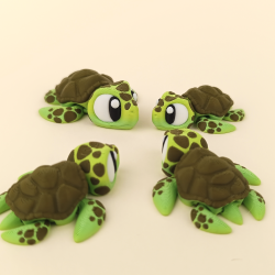 Flexi Sea Turtle � Fleksibel Skildpadde Figur ca. 6 cm