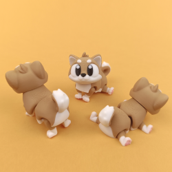 Flexi Shiba Inu Print � Fleksibel Mini Hundefigur