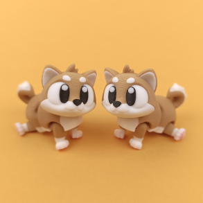 Flexi Shiba Inu Print � Fleksibel Mini Hundefigur