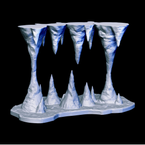 Stalactite Trap Terrain - 3D Cave Hazard