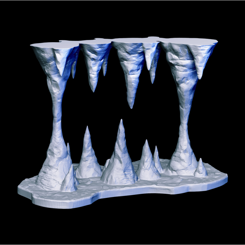 Stalactite Trap Terrain  3D Cave Hazard