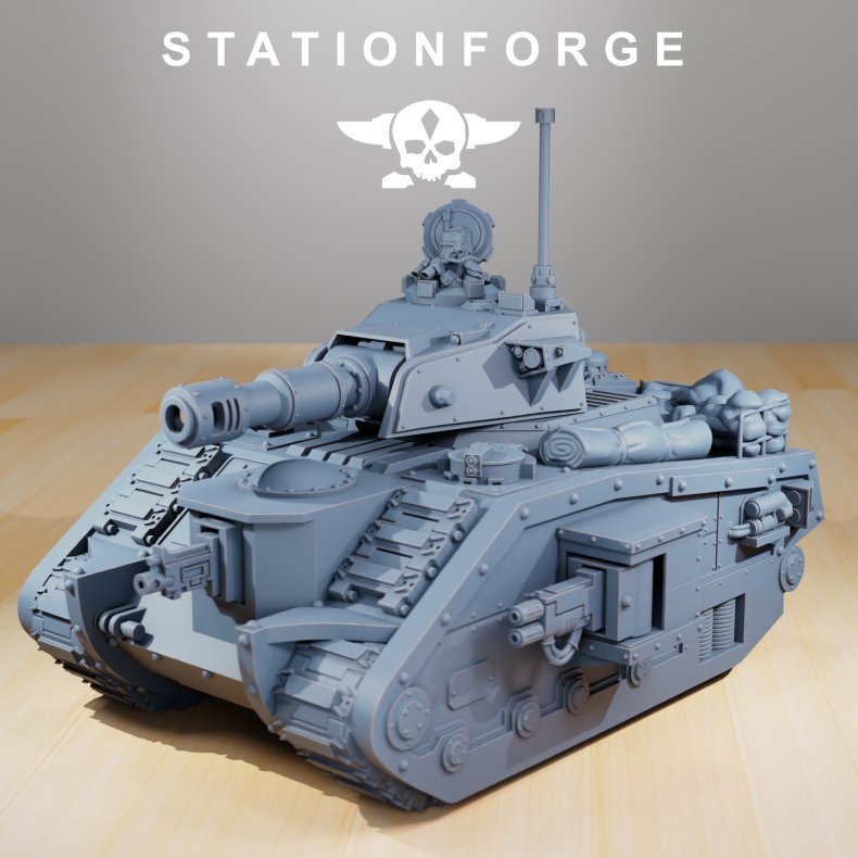 GrimGuard - Battle Tank (Modular Bits Set for Grimdark Wargames)