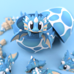 Flexi Sea Shell Mini Dragon � s�d havdrage figur