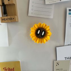 Solsikke K�leskabsmagnet