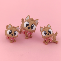 Flexi Yorkshire Terrier � S�d og Bev�gelig Figur ca. 5 cm